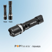 Rotary que oscurece la linterna de la policía LED del CREE XP-E (POPPAS-T824 T825)